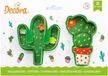 Decora Koekjes Uitsteker Set Cactussen - 2 stuks - Groen