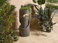 FUENTE/PEANA Olfus Fountain/Pedestal with Light 67 cm