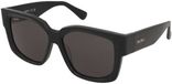Max Mara Sonnenbrille Glimpse-7 MM0145 01A Schwarz Quadratisch Kunststoff Grau