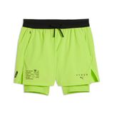 PUMA Sportbroek neongroen / zwart