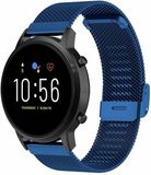 By Qubix - Milanese Smartwatch Bandje 22mm - Donkerblauw - Geschikt voor Garmin Forerunner 970 / 570 (47mm) / 255