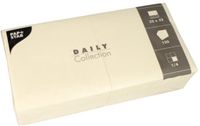 Papstar 150 Servetten DAILY Collection 1/4 vouw 32 cm x 32 cm champagne