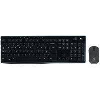 Logitech K270 Draadloos Toetsenbord + M240 Silent Draadloze Muis - Zwart