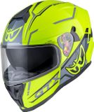 Berik FF869 Arok Integraalhelm - Fluo-geel/zwart/grijs - Maat M