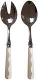 Addison Ross Saladebestek Wave Cappuccino & White