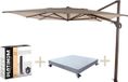 4 Seasons Outdoor Hacienda zweefparasol 300x400 cm Latte Vierkant