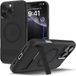 Spigen Ultra Hybrid S MagFit - Hoesje Geschikt voor Apple iPhone 16 Pro Max - Compatibel met MagSafe - Back Cover met Air Cushion - Uitklapbare Standaard - Frost Zwart