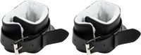 Gorilla Sports Ankle Straps - Set van 2 - Leer - Zwart