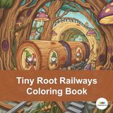 Tiny Root Railways Coloring Book: A Whimsical Underground Journey through Intricate Gnome Subway Scenes