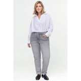 Fox Factor Plus Size straight leg jeans - grijs