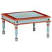 Maison Exclusive - Table basse, bleu, peint à la main, bois de manguier massif