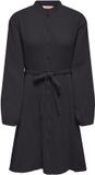 ONLY - ONLTHYRA LS BUTTON BELT DRESS WVN CS - Meisjes - Jurk - Phantom - Lange mouw - Katoen - Maat XS