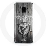 Maniacase Hoesje Samsung Galaxy A5 2018 slb benfica grijze achtergrond