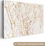 OneMillionCanvasses Canvas schilderij 180x120 cm - Natuur - Takken - Bloemen - Multicolor