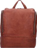 Harold's Leren Laptop rugzak Rugzak met laptopvak Submarine Notebook Backpack Cognac Bruine