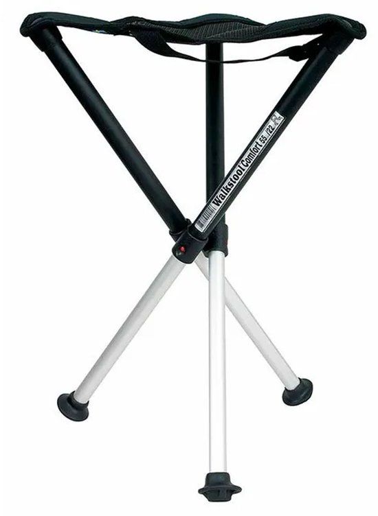 Walkstool Comfort 55 cm - Zwart - Verstelbaar - Aluminium