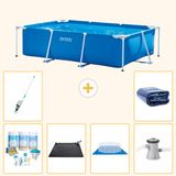 Intex Rechthoekig Frame Zwembad - 260 x 160 x 65 cm - Blauw