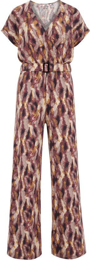 WE Fashion Dames jumpsuit met print - Brown - S