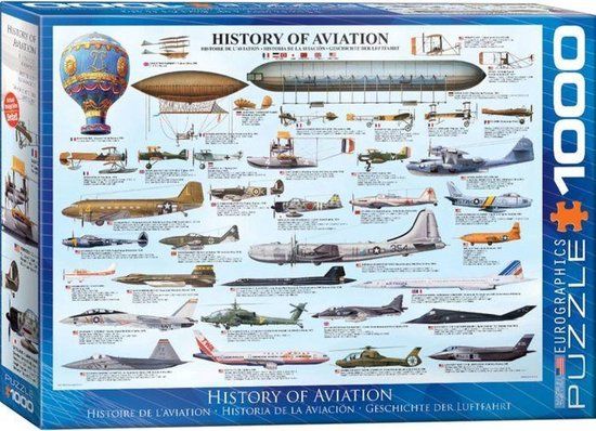 Eurographics History of Aviation - 1000 stukjes Legpuzzel - Unisex