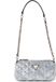 GUESS Giully II Mini Barrel Bag Metallic Denim Lichtblauw Schoudertas