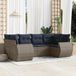 Maison Exclusive - Ensembles de salon 6 pièces pour jardin avec coussins, gris, en polyrotin