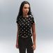 PUMA T7 T-shirt met stippen en slanke pasvorm voor Dames, Zwart, Maat S