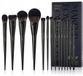 Jessup Makeup Lover Zwart Versa T336 - 14-delige penselenset