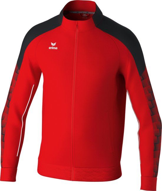 Erima Evo Star Trainingsjack Kinderen - Rood / Zwart - Maat 152