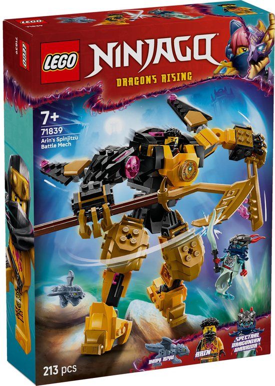 LEGO NINJAGO Arins Spinjitzu Strijdmecha Speelgoed - 71839