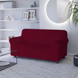 Italian Bed Linen Bankhoes LESLIE elastisch en rekbaar, bordeaux 2-zits