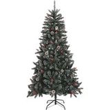 Sapin de Noël artificiel avec support vert 180 cm PVC