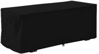 Merkloos Opbergdoos Tuin - Hoes Beschermhoes - Buiten Meubels - Waterdicht UV Bestendig - 123x62x55cm - Zwart
