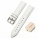 By Qubix Qubix - Crocodile Leather Watch Strap for Garmin Venu 4 (45mm) - White - 22mm