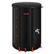 VEVOR Opvouwbare regenton, 66 gallon draagbare regenwateropvangvat, 500D PVC regenwateropvangsysteem, tuin watervanger tank opslagcontainer met kraan en overloopkit, zwart