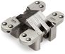 DX® Dulimex Scharnier - Vernikkeld - Zamac - Onzichtbaar SOSS ronde hoek nikkel 140x35 mm
