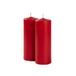 Cera di Giorgio Risthò stompkaarsen, was, rood, 7 x 7 x 20 cm, 2 stuks