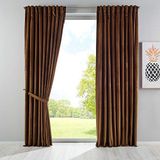 Gardinenbox Milano 20357 Verduisteringsgordijn, ondoorzichtig, met lussen, tunnelzoom, strijkband, in te korten, taupe, 2 stuks (h x b) 235 x 135 cm