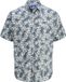JACK&JONES JORJOSHUA SPLIT AOP SHIRT SS LN Heren Overhemd Korte Mouw Katoen Linnen Gebloemd Stormy Weather XS