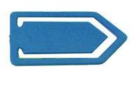 Maya Professional Tools WCLIP02-2 metalen clip, herkenbaar, groot, 10 stuks, blauw