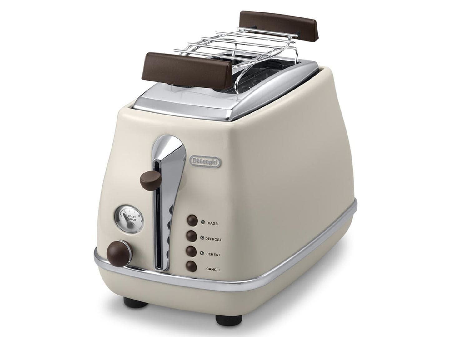 De'Longhi CTOV 2103.BG - Broodrooster - 900 watt - 2 sneetjes - Crème