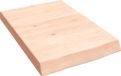 vidaXL Plan de travail 40x60x(2-6) cm chêne massif non traité