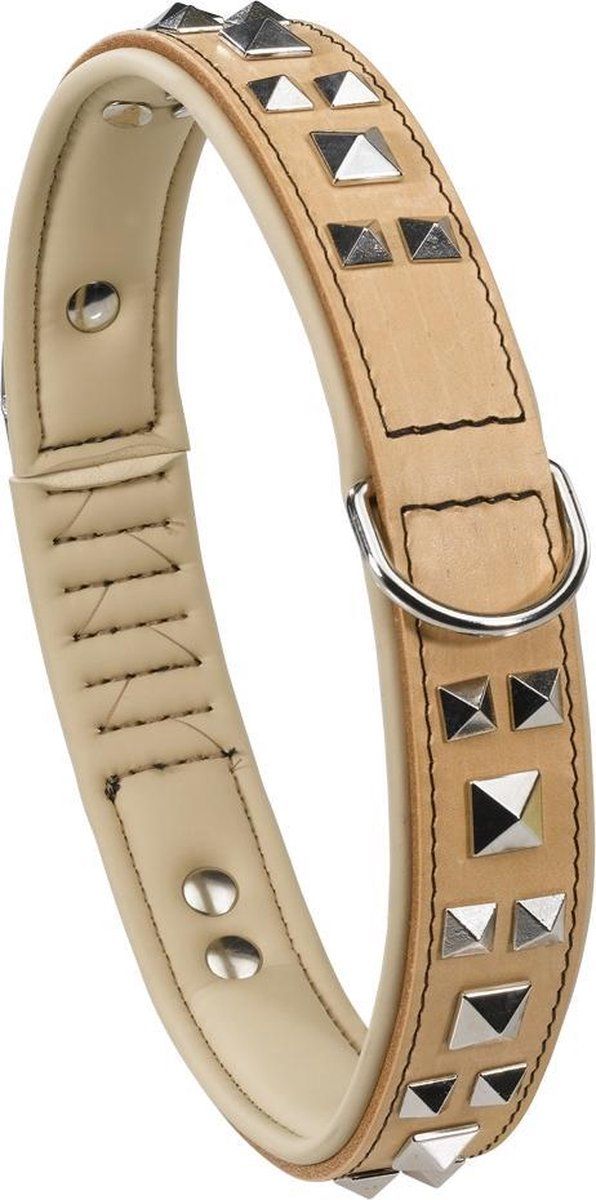 Ferplast Giotto Halsband - Leer - Roze - 50/58 cm