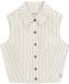 Guess Jeans W6ghz9d7961 Cropped Mouwloos T-shirt Beige S Vrouw