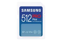 Samsung PRO Plus 512Go Carte mémoire SDXC - 180Mo/s Lecture, 130Mo/s Écriture