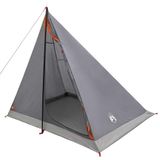 vidaXL Backpacking Tent 2-Person Grey and Orange