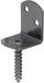 Alberts DURAVIS® schermhouder, L-vorm, zwart diamant duplex gecoat, set van 50