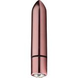 Baseks Glamorous Jewel Vibromasseur Bullet Rechargeable - Or rose