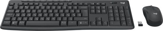 Logitech MK370 Combo for Business toetsenbord Inclusief muis Kantoor RF-draadloos + Bluetooth QWERTZ Hongaars Grafiet