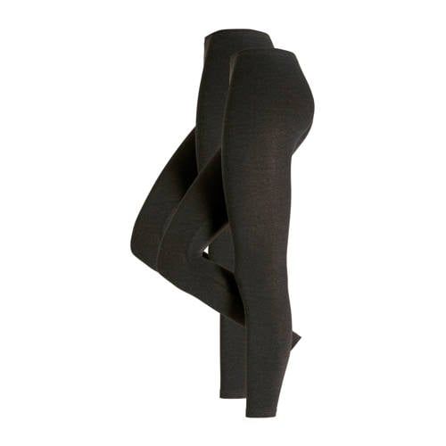 whkmp's own legging - antraciet (set van 2)