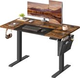 SONGMICS Elektrisch in hoogte verstelbaar bureau 120 x 60 x (72-120)cm
